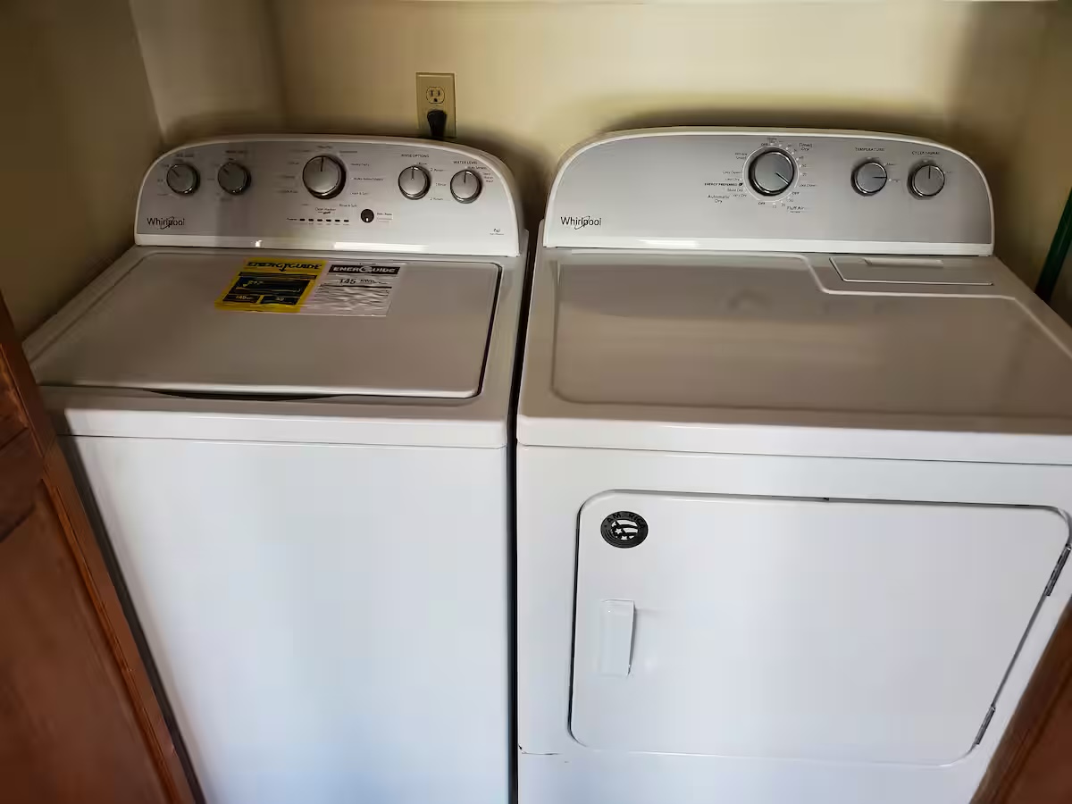 Full-size washer and dryer